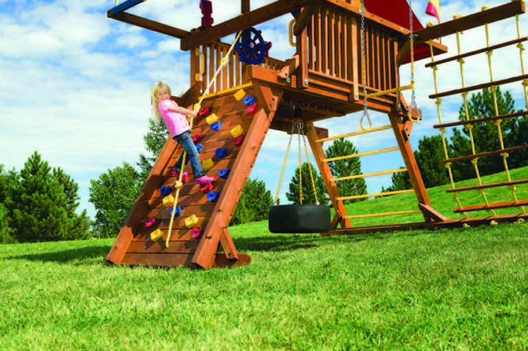 Rainbow Play Systems for Unlevel Yards Outdoor Playsets San Antonio