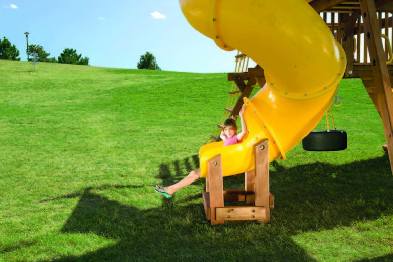 Rainbow Play Systems for Unlevel Yards Outdoor Playsets San Antonio