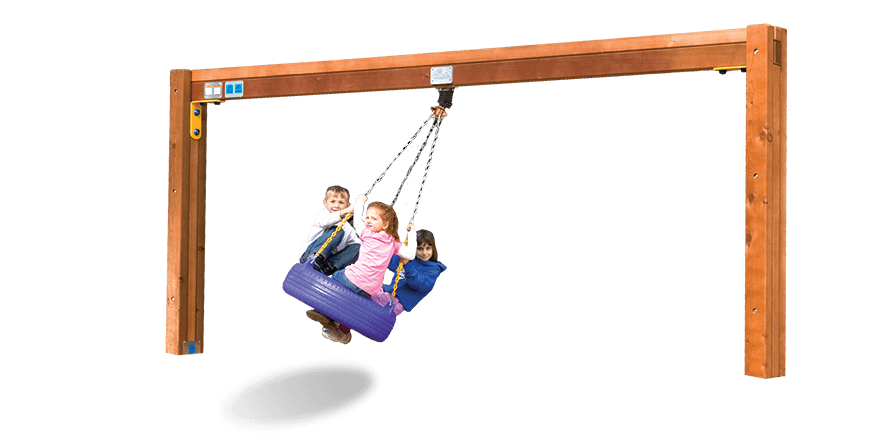 Commercial Playground Equipment – Tire Swing Beam (RPS-C62) - Rainbow Play Systems of Texas