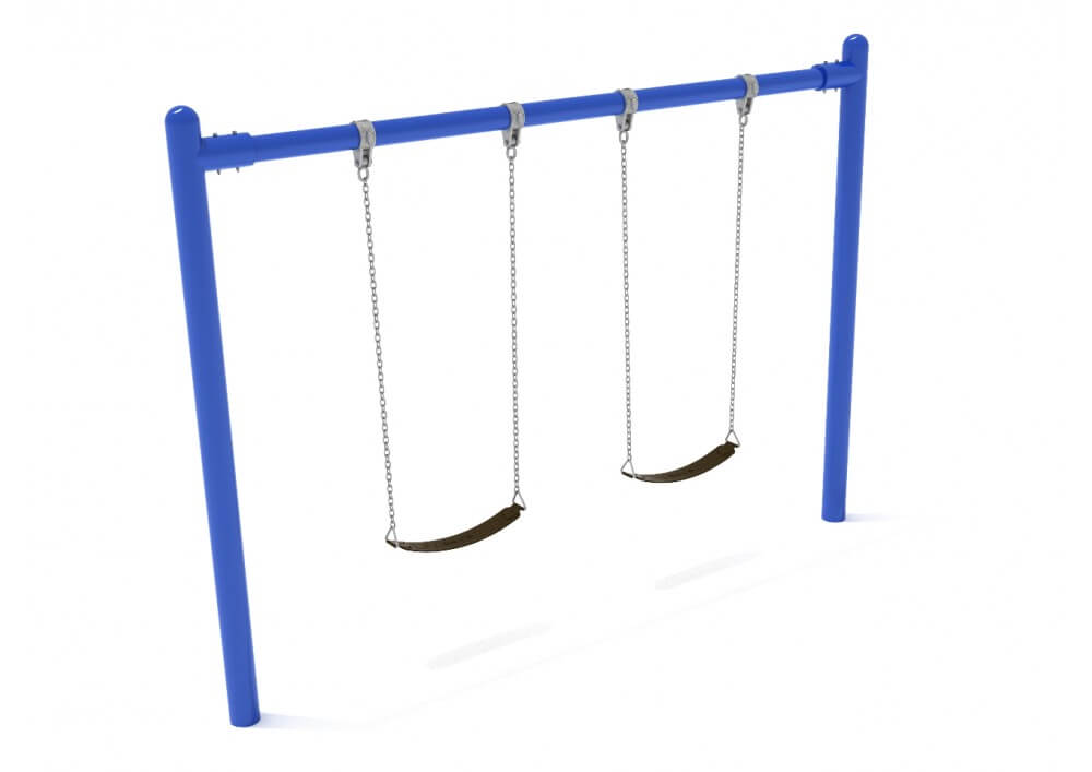 Commercial Playground Equipment – Single Bay 8 Feet High Elite Single Post Swing (PGE-PSW001) - Rainbow Play Systems of Texas