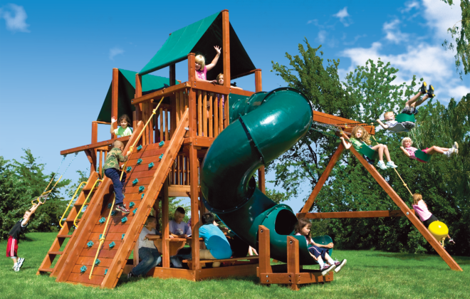 King Kong Clubhouse Pkg II with Spiral Slide (46C)