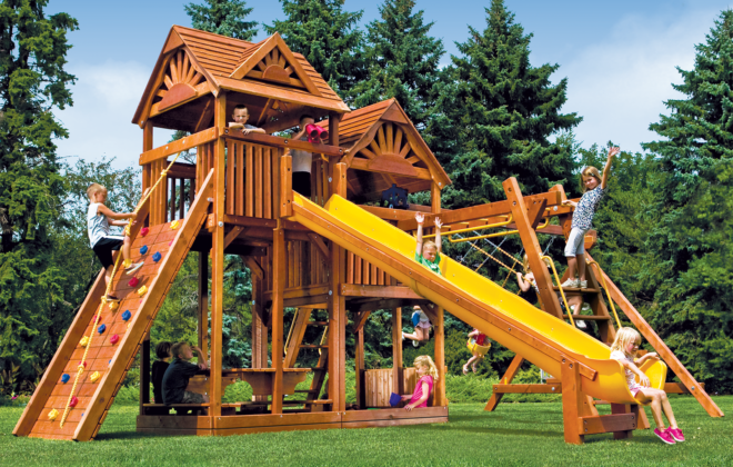 King Kong Clubhouse Pkg III Loaded with Wood Roofs (46D)