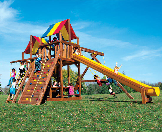 King Kong Clubhouse Pkg II Feature Model (44A) - Rainbow Play Systems of Texas