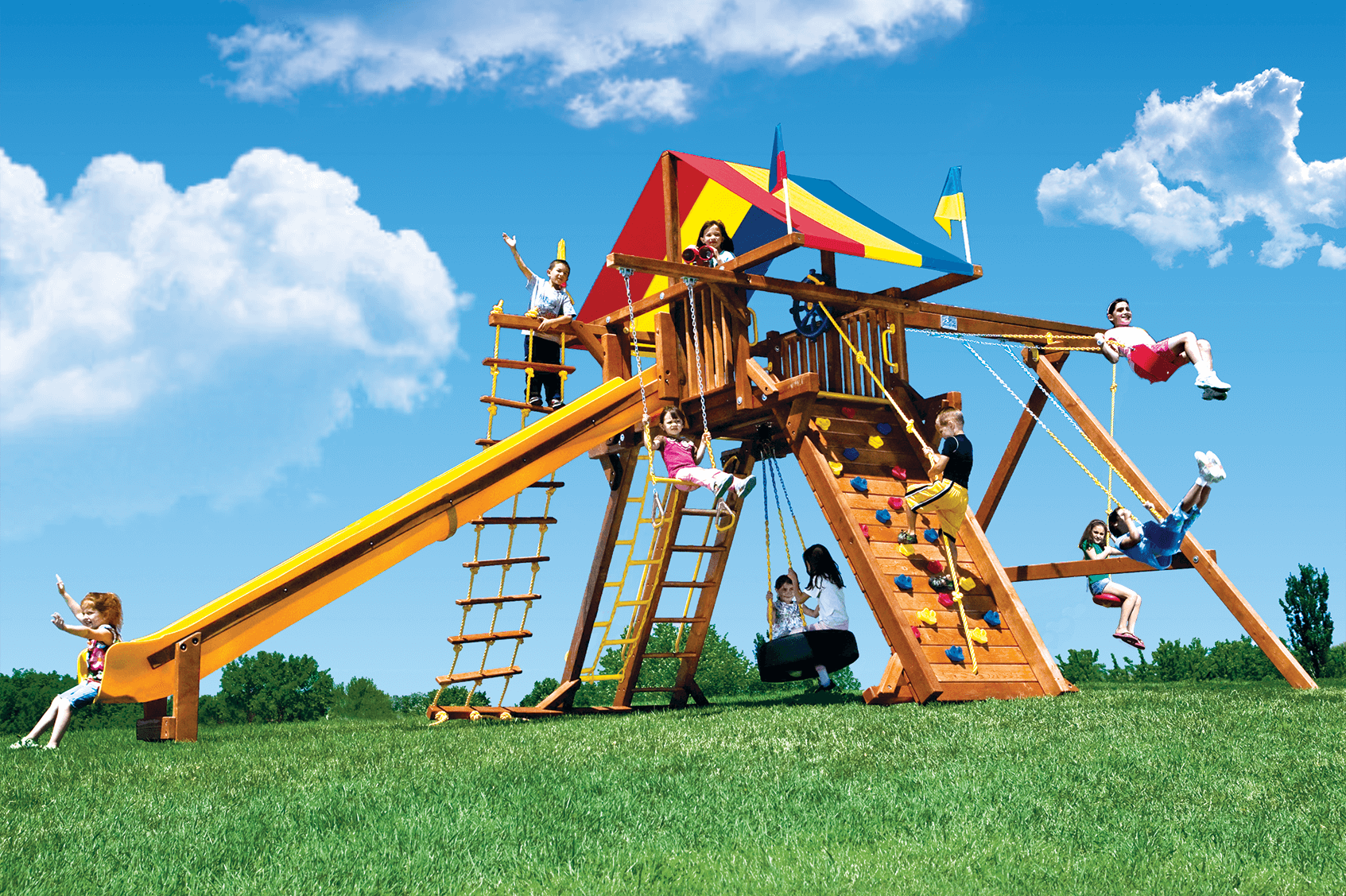 King Kong Feature Castle Pkg II Feature Model (28A) - Rainbow Play Systems of Texas
