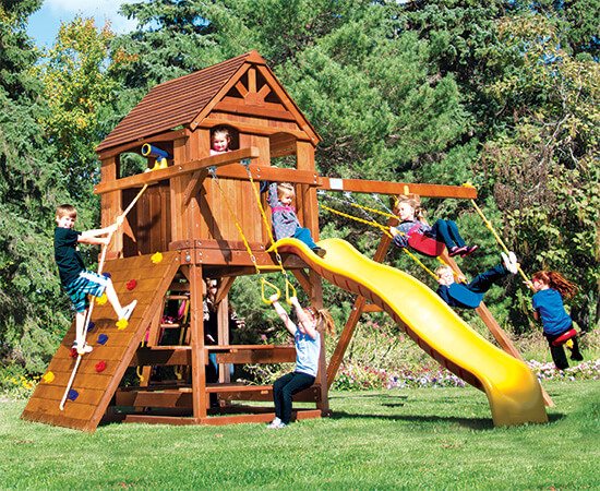 Rainbow 21H – Fiesta Clubhouse Pkg II with Cabin Package - Rainbow Play Systems of Texas