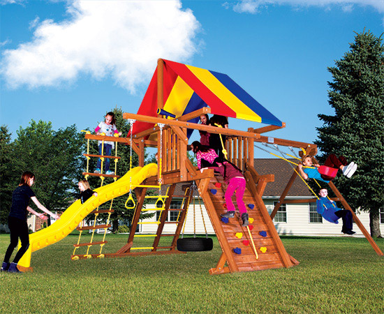 Bright Rainbow Playground Structure | lupon.gov.ph