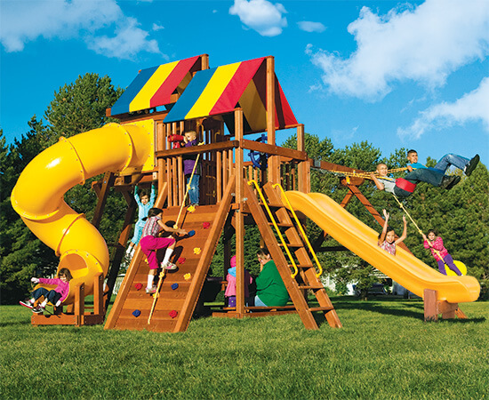 Rainbow Clubhouse Pkg V Fantastic (46H) - Rainbow Play Systems of Texas