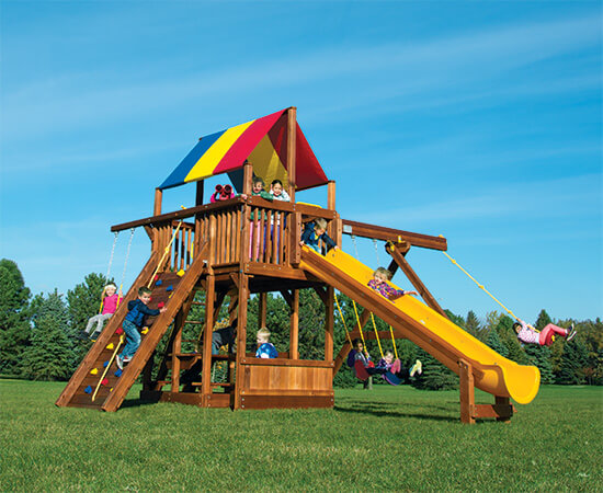 Monster Clubhouse Pkg II Feature Model (48A) - Rainbow Play Systems of Texas