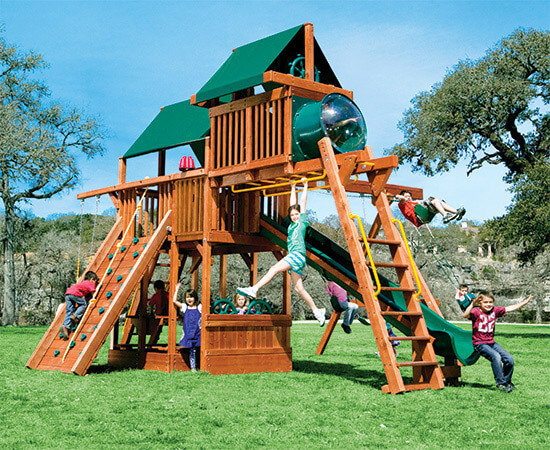 Monster Clubhouse Pkg IV Loaded (48C) - Rainbow Play Systems of Texas