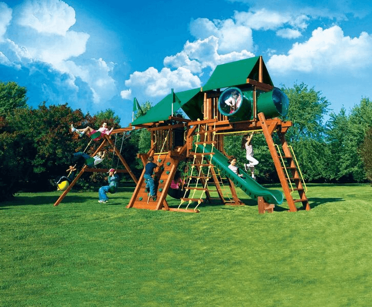 Rainbow Castle Pkg IV Double Bubble - Rainbow Play Systems of Texas