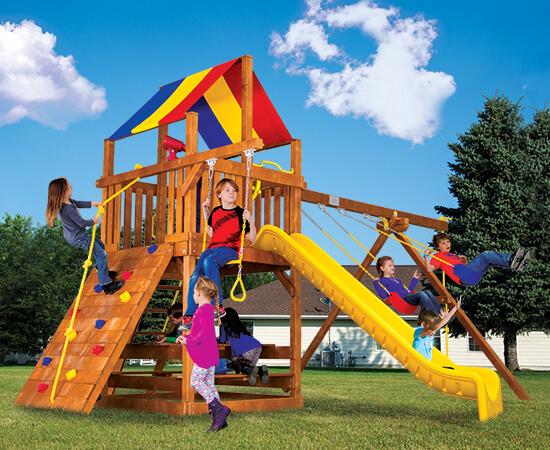 Circus Clubhouse Pkg II Feature Model (28A) - Rainbow Play Systems of Texas