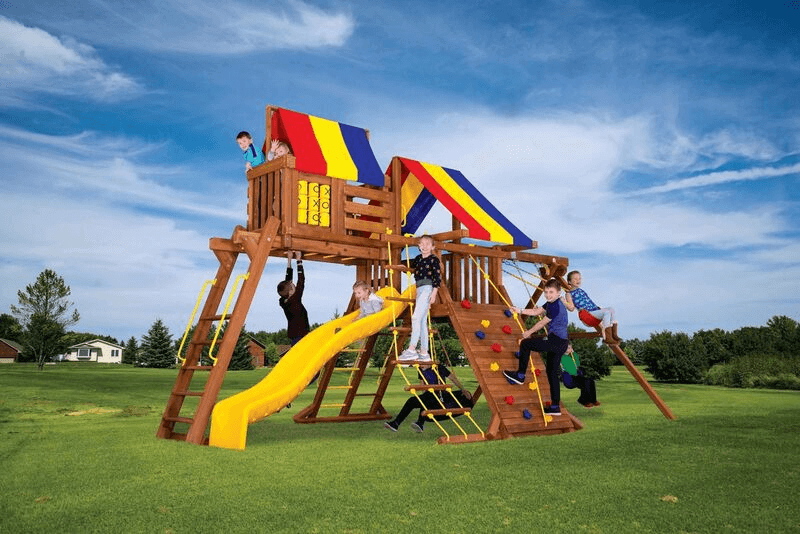 Circus Castle Base Pkg IV Popular (9E) - Rainbow Play Systems of Texas