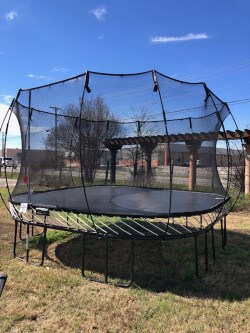 NB – 13′ Jumbo Square Springfree Trampoline - Rainbow Play Systems
